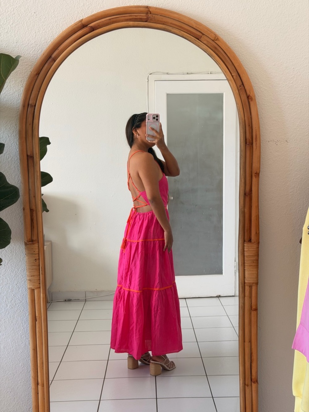 Pink Maxi Dress Aakaa - Picture 2 of 14